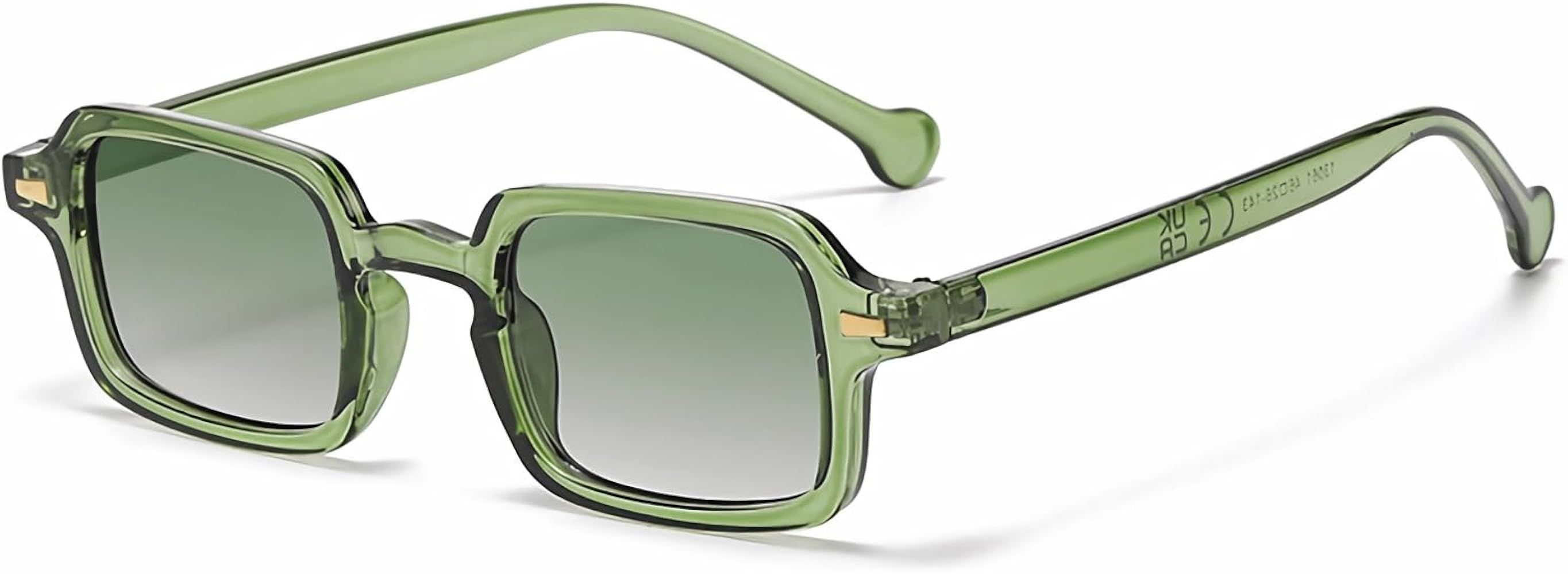Retro Square Sunglasses for Women Men Small Shades Trendy Rectangle Sunglasses | Amazon (US)
