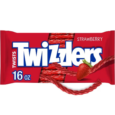 Twizzlers Strawberry Flavored Licorice Twists, Low Fat Candy - 16oz | Target