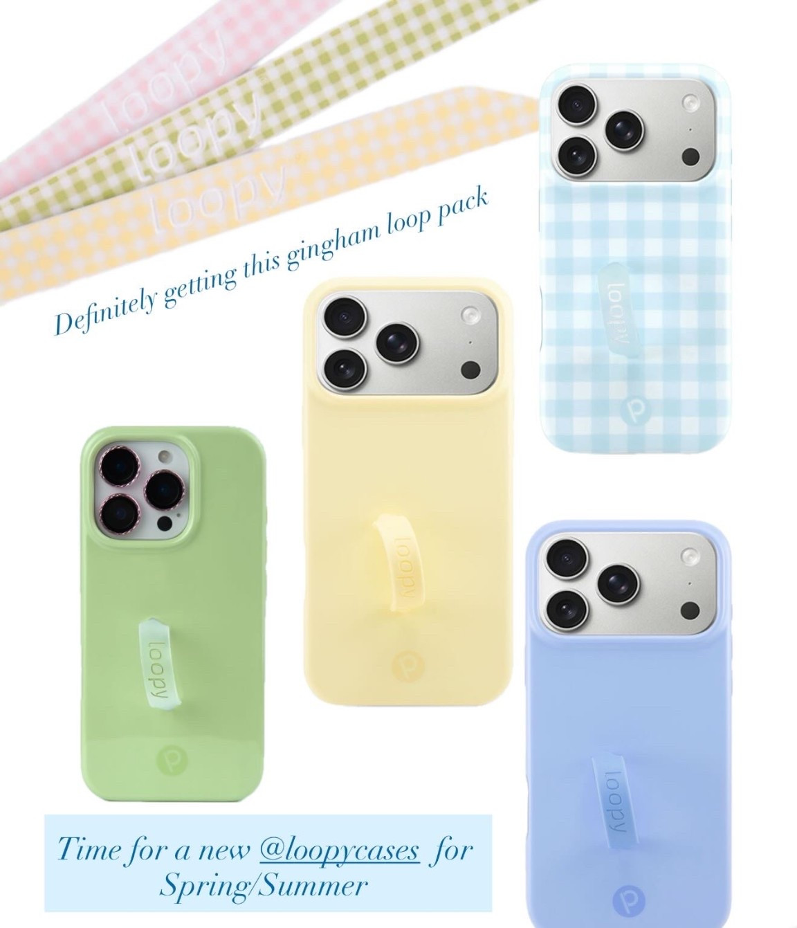 Obsessing over the new Loopy cases and Gingham loop pack - use code “lexiekadum” to save $$!! 🩵

#LTKSaleAlert