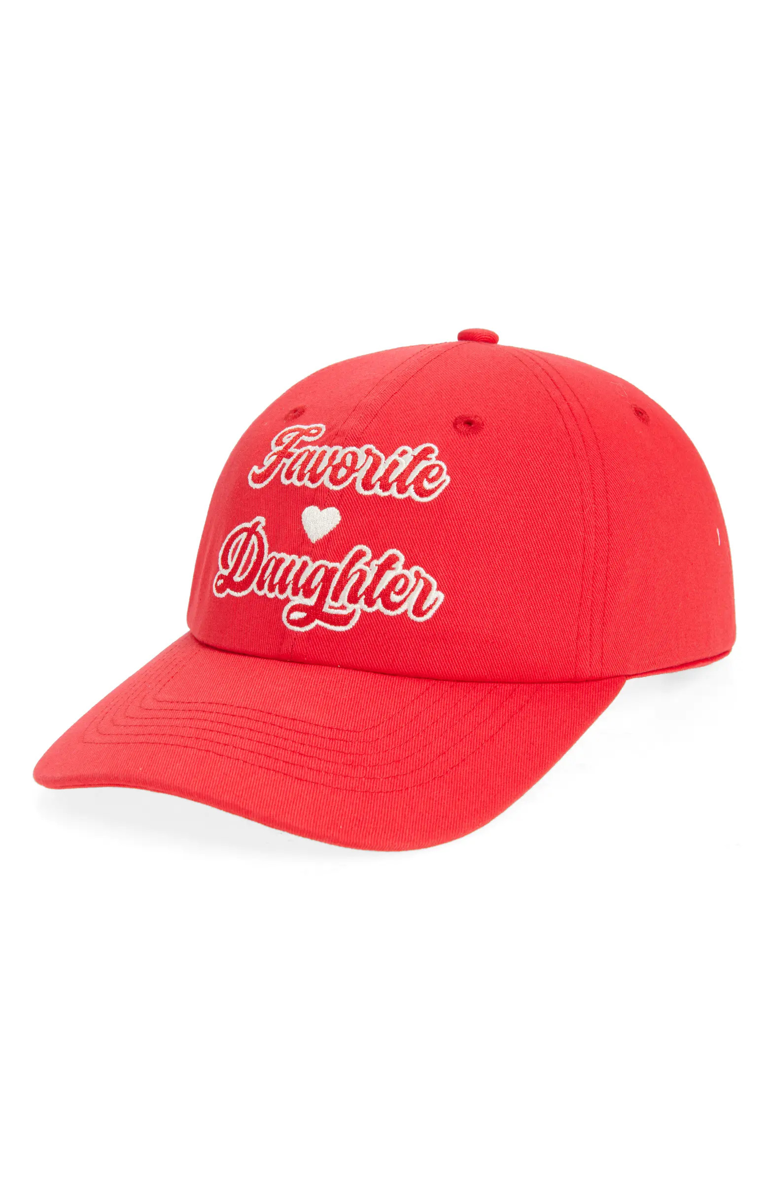 Valentine Logo Cotton Twill Baseball Cap | Nordstrom