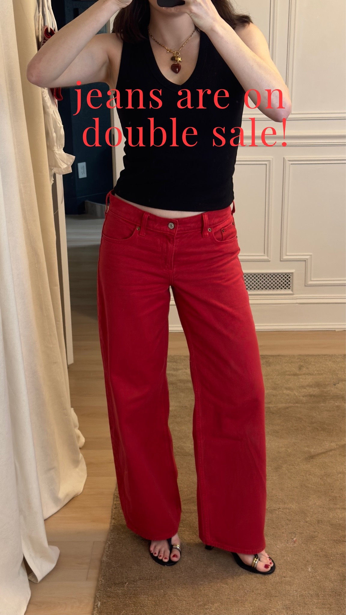 wearing my normal size! 25 regular. 

use code AFSUMMER for an extra 15% off the sale price!!

#redjeans #abercrombie #abercrombiejeans #abercrombiesale

#LTKootd #LTKSaleAlert #LTKgrwm