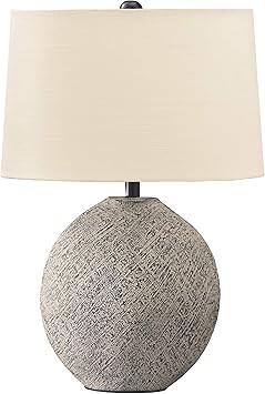 Signature Design by Ashley - Harif Paper Table Lamp - Casual - Textured Base - Beige | Amazon (CA)