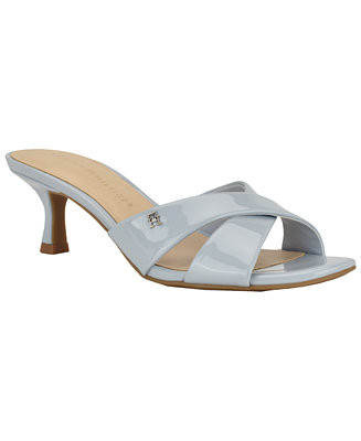 Women's Lanis Criss-Cross Kitten Heel Sandals | Macy's