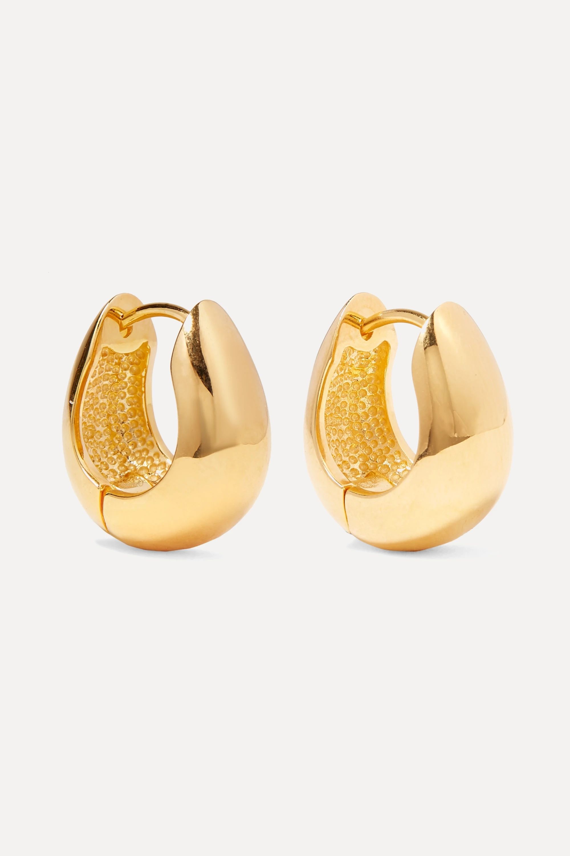 Gold Gold vermeil hoop earrings | Sophie Buhai | NET-A-PORTER | NET-A-PORTER (UK & EU)