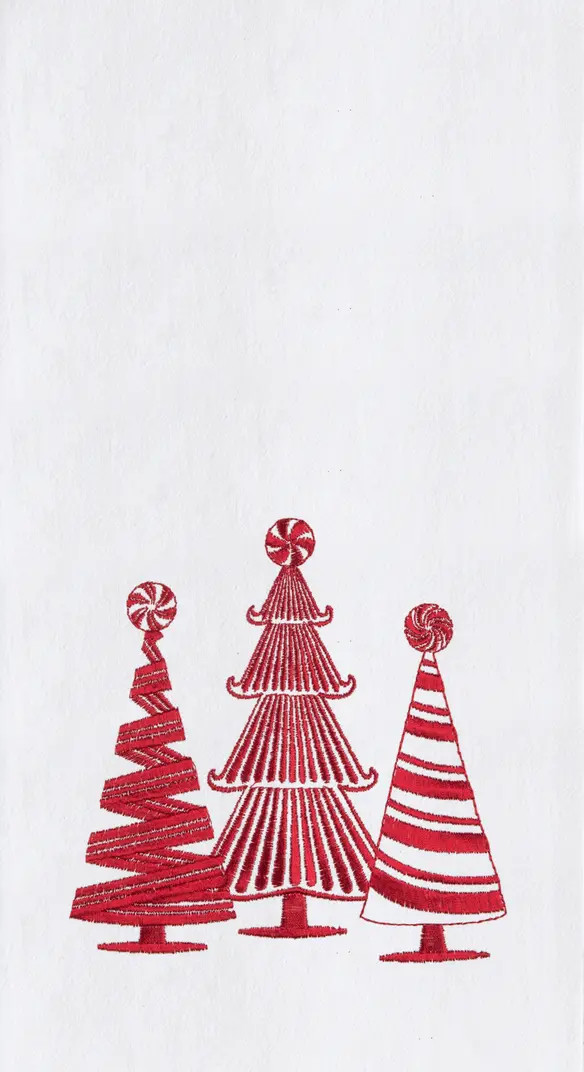 C&F Home Peppermint Forest Christmas Embroidered 100% Cotton Flour Sack Dishtowel | Nordstrom | Nordstrom