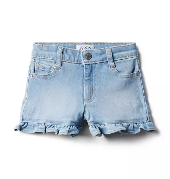 Ruffle Hem Denim Short | Janie and Jack