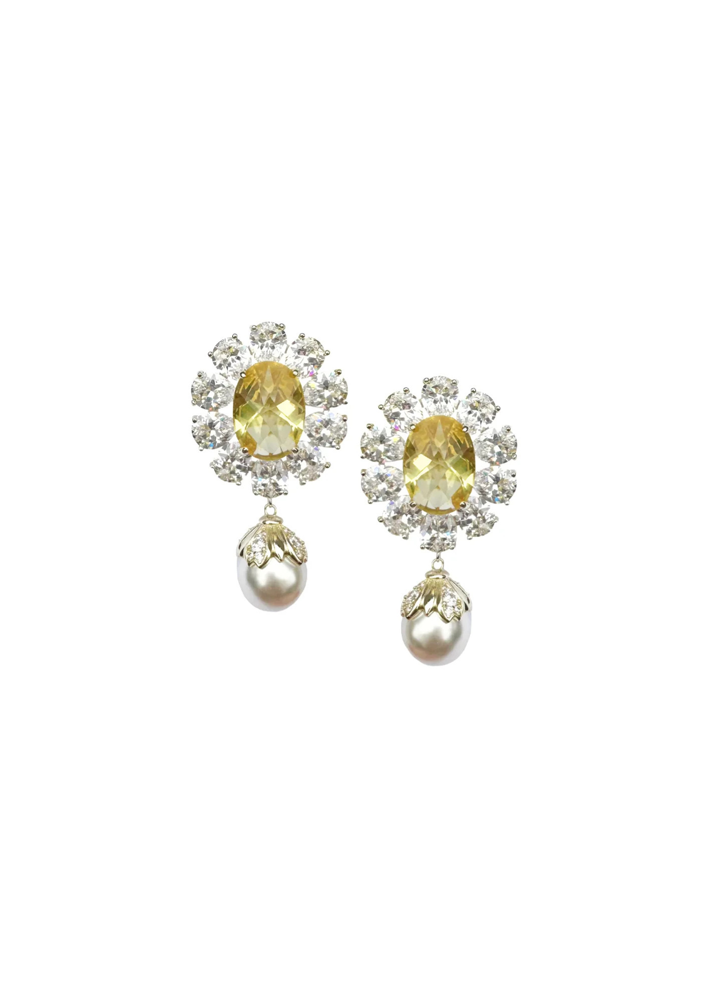 LIMITED EDITION: Oversized Canary Pearl Drop | Nicola Bathie Jewelry