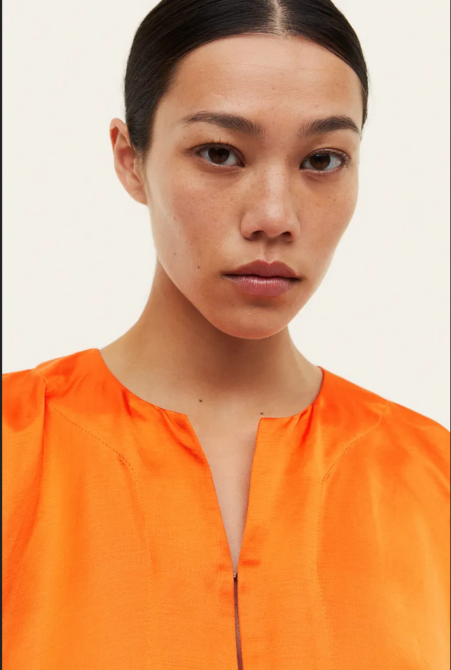 H & M  Satin kaftan dress (Orange) | eBay | eBay US