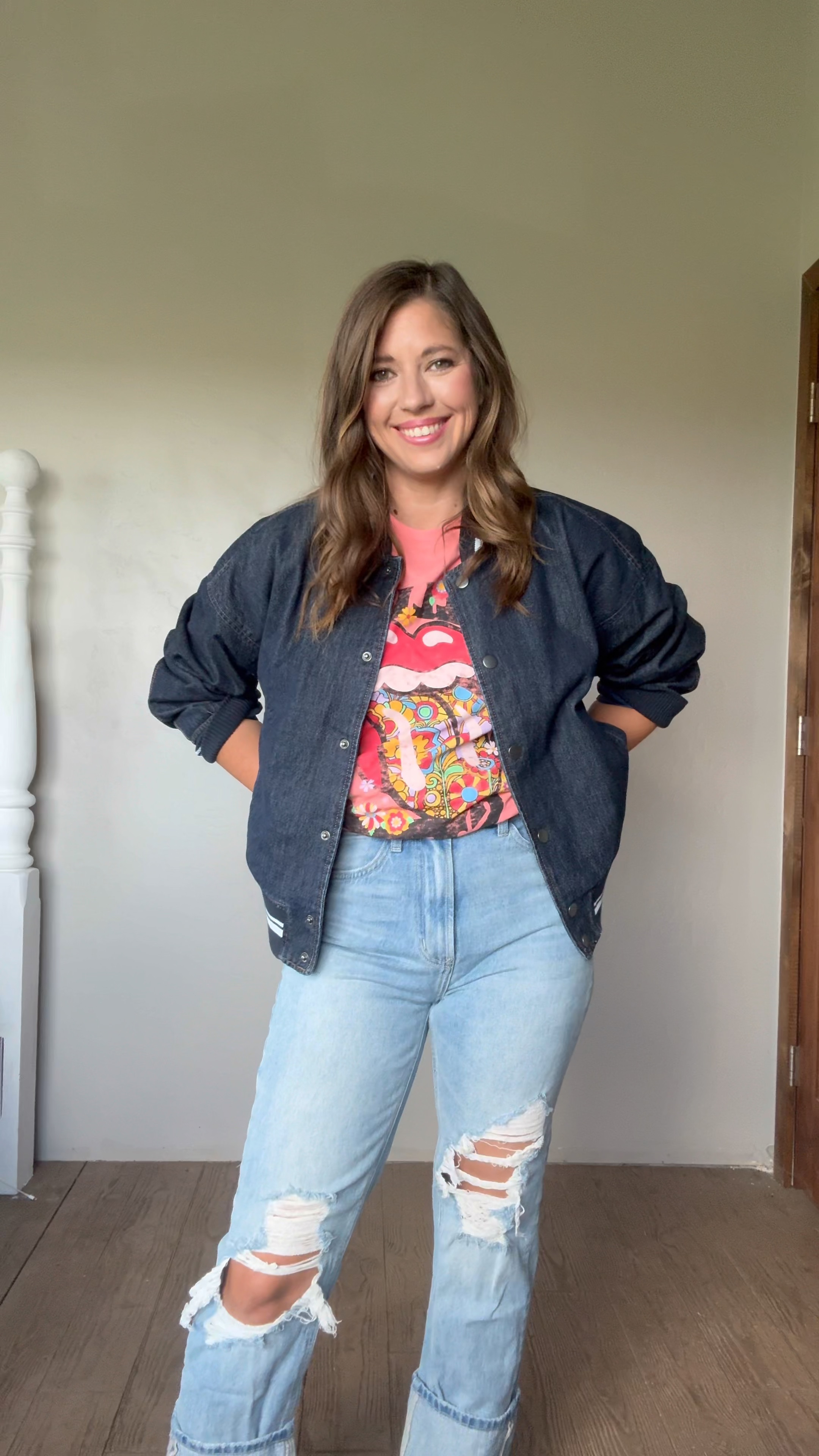 Wearing my true size in the jacket and tshirt. Jacket fits oversized. 

Old navy, old navy jacket, bomber jacket, old navy clothes, old navy style, old navy fashion, Walmart clothes, Walmart style, Walmart fashion, casual style, casual outfit, fall style, fall outfitt

#LTKSeasonal #LTKFindsUnder50