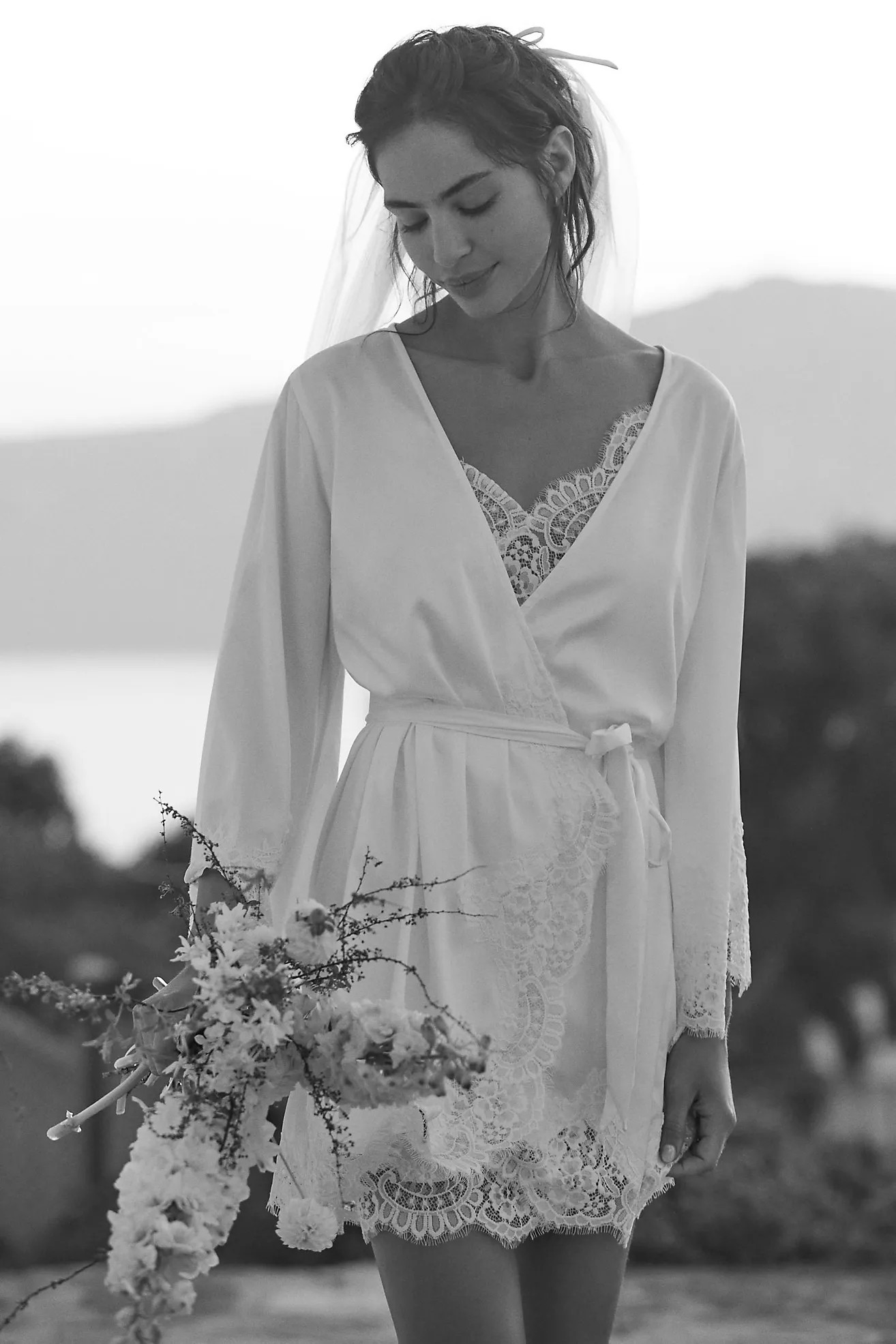 Homebodii Sian Satin Robe | Anthropologie (US)