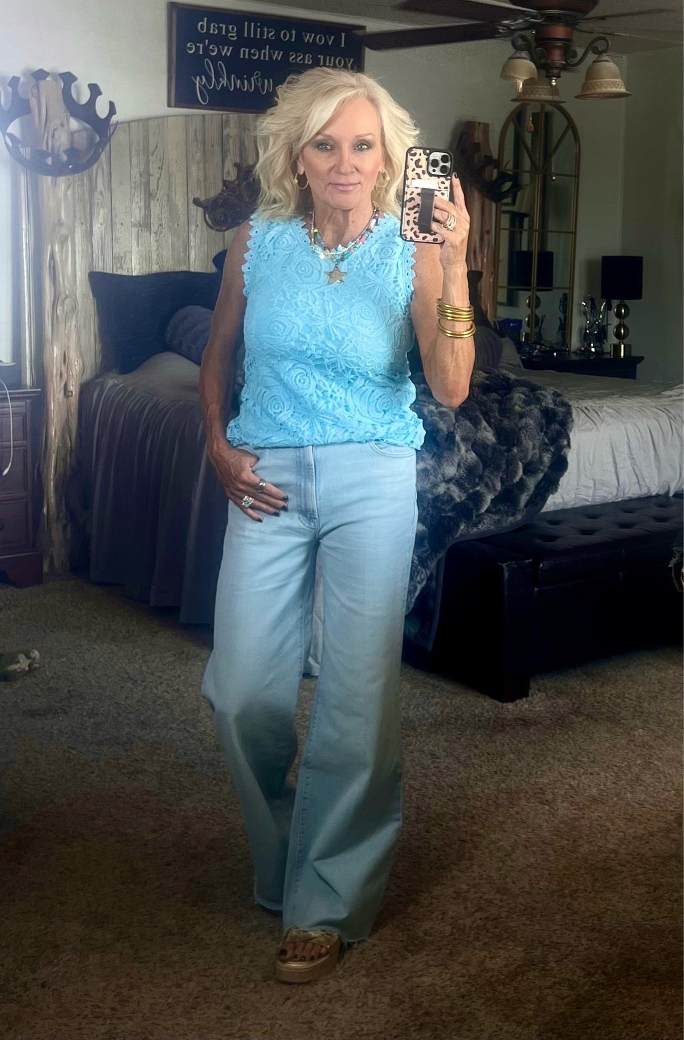 Lace and denim…yes please!!

#LTKootd #LTKmomlife #LTKOver40
