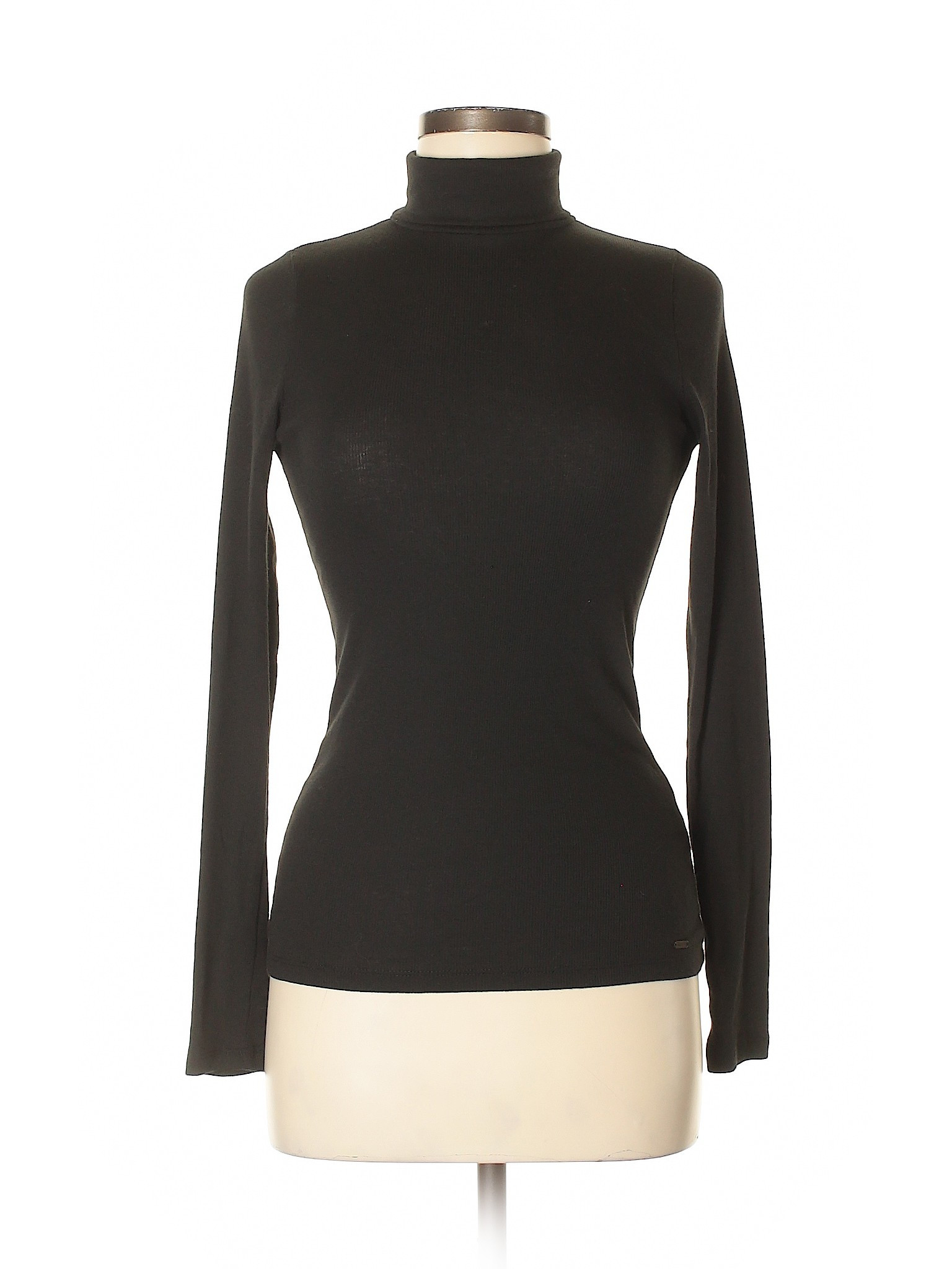 Hollister Long Sleeve Turtleneck Size 7: Black Junior Tops - 40985211 | thredUP