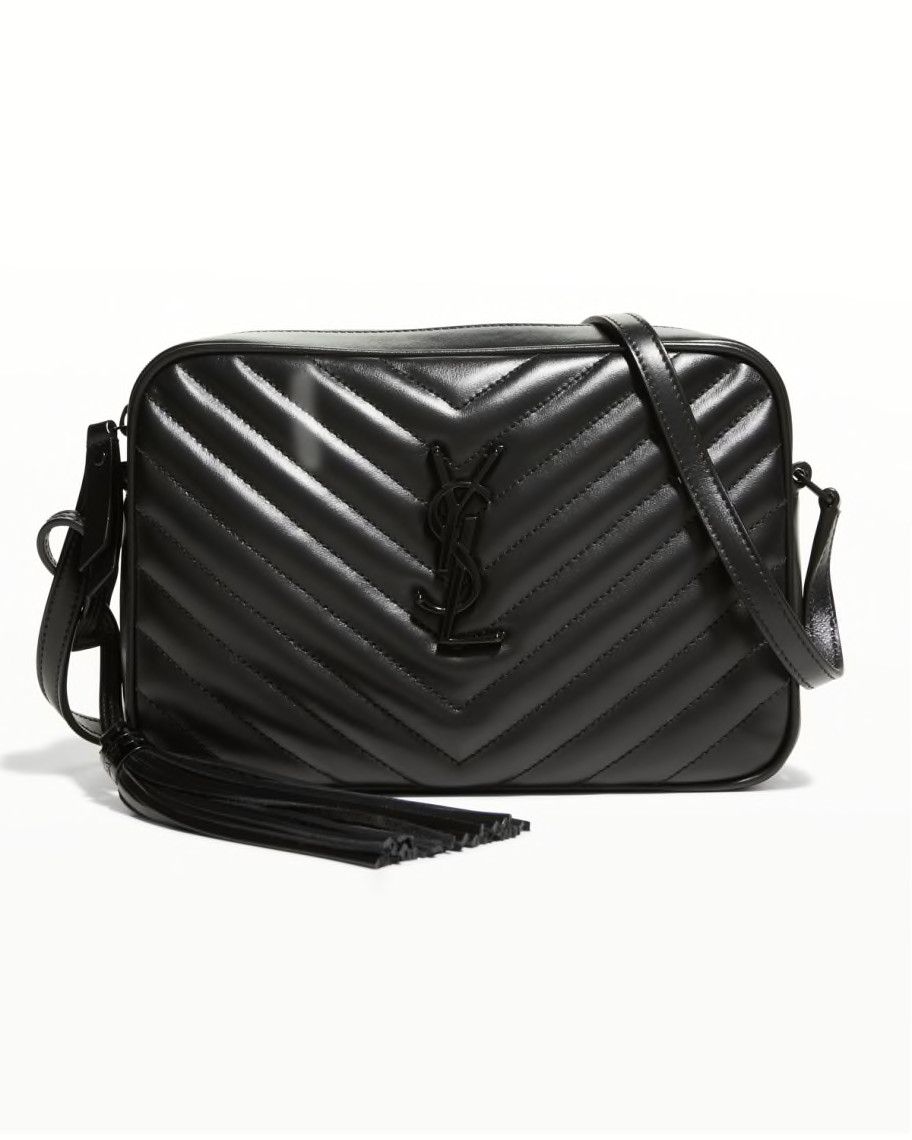 Saint Laurent Lou Medium Monogram YSL Calf Crossbody Bag | Neiman Marcus