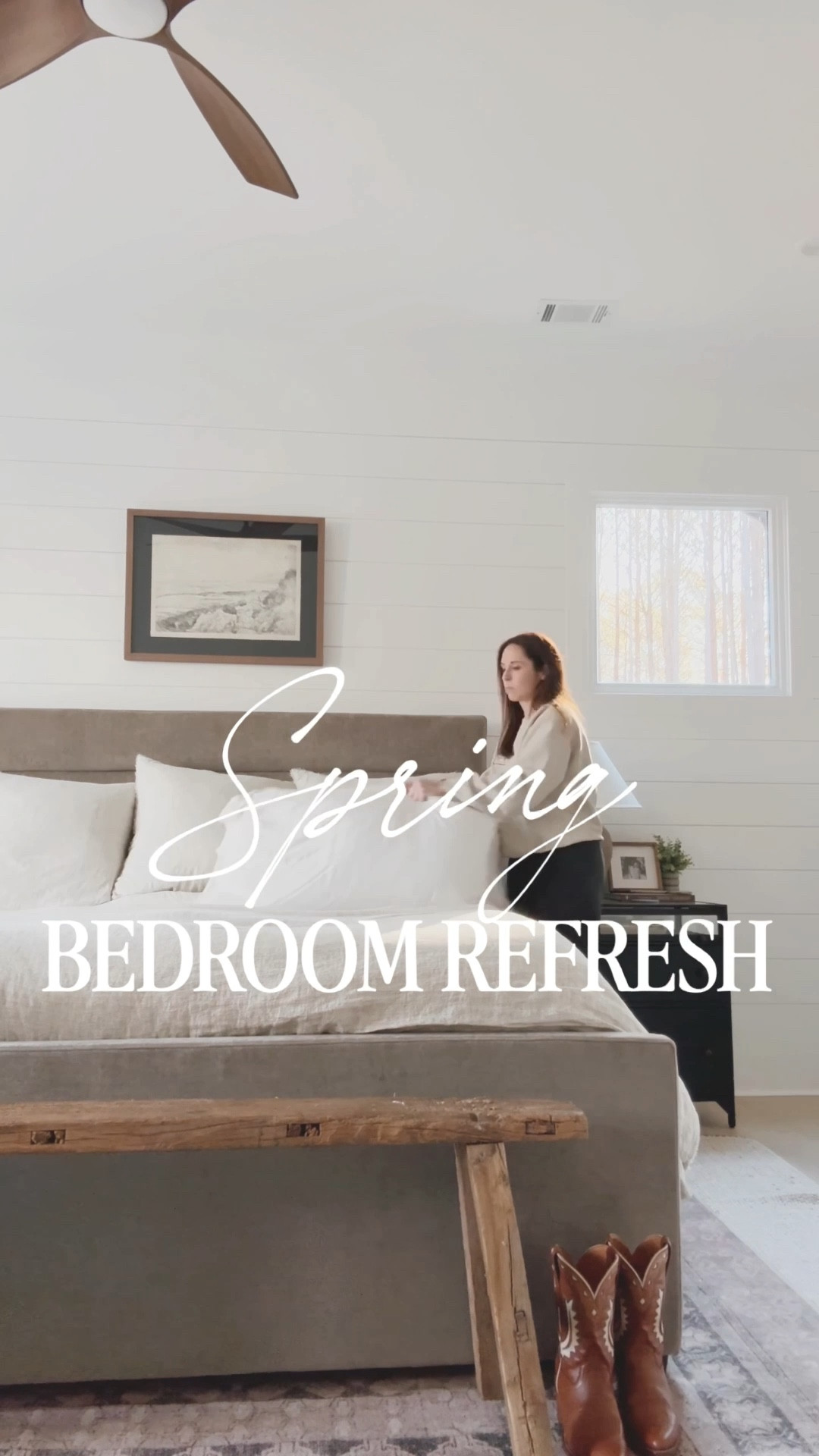 The secret was in the layers. I refreshed our primary bedroom with McGee & Co. linen bedding, textured frayed ivory euro shams, and a soft, striped linen duvet to create a light, breathable base that instantly brightened the space.

I finished the bed with a muted floral quilt for that subtle nod to spring — calm, classic, and just enough pattern to bring the outside in without overwhelming the room. These are the kinds of swaps I always recommend when you want a spring bedroom refresh that feels timeless, not trendy.

If your bedroom feels heavy after winter, start with bedding. Thoughtful textures, neutral tones, and layered linens can completely change how a space feels — no furniture replacements required 🤍

Save this for your next spring home refresh 🌷

#springbedroom #springhomerefresh #linenbedding
#neutralbedroom #layeredbedding #modernclassicstyle
#bedroominspo #timelessinteriors #mcgeeandco
#ruggable #porcheandco

#LTKHome