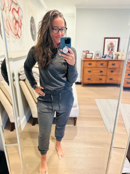 Cozy Earth sweatshirt and joggers. 
Made from luxurious bamboo fabric, offers unmatched comfort and sustainability in casual wear. Elegant, relaxed fit, eco-friendly. More than just sleepwear. I also wear these often as a casual comfy look around town. 

And guess what?! 

They’re on major sale with my 40% off code: livefitwithem

#sleepcozyearth

#LTKunder100 #LTKsalealert #LTKstyletip