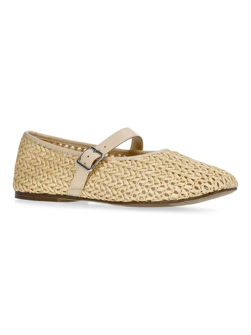 Weekend Academy Girls Woven Ballet Flats | Walmart (US)