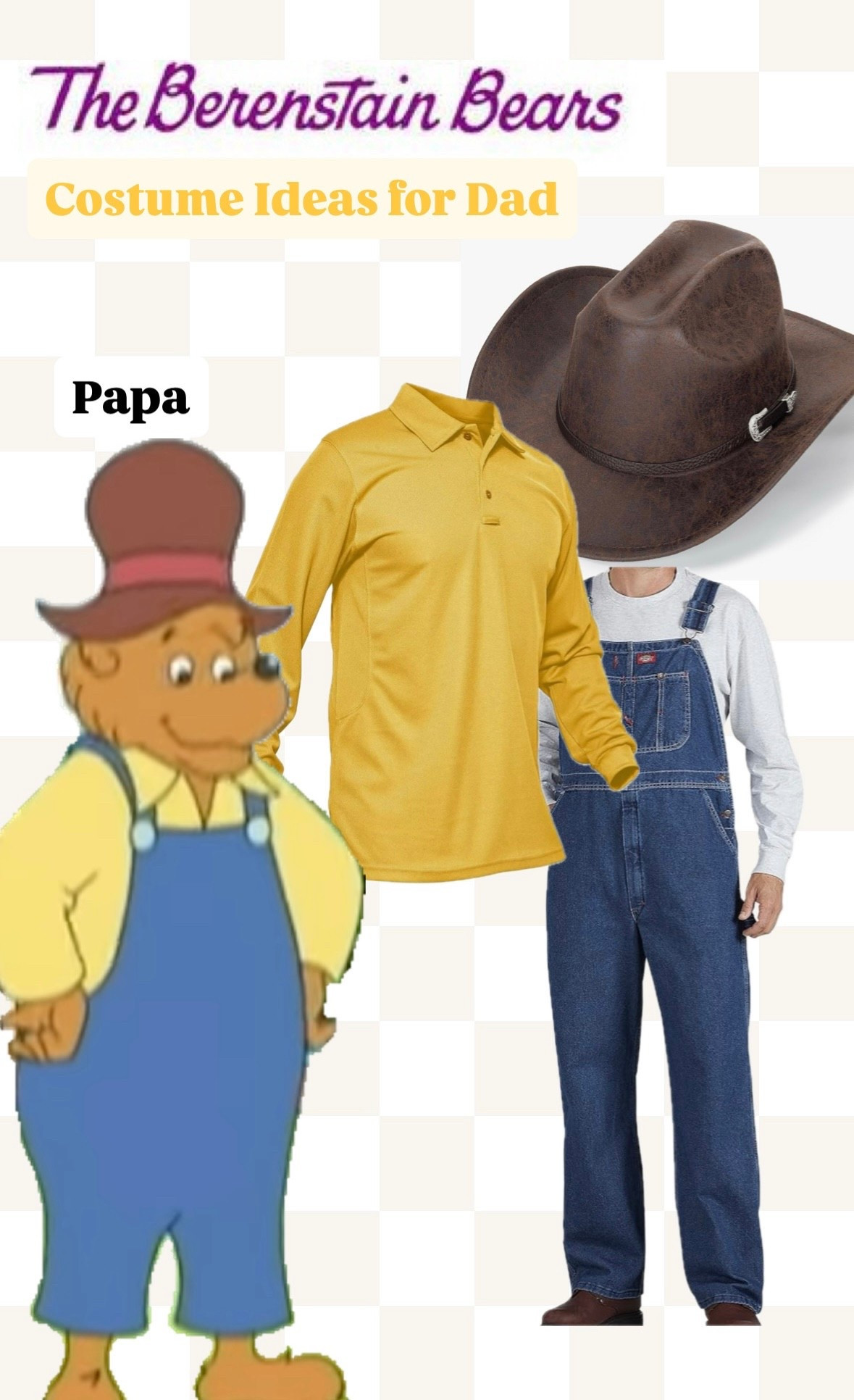 Papa Bear Halloween Costume 🐻 | Easy Dad Outfit Idea

If you’re building a family costume theme this year, Papa Bear is the easiest dad costume ever — zero stress, totally comfy, and reusable pieces. 🙌

✅ Comfortable + dad-approved
✅ No makeup, masks, or complicated pieces
✅ Perfect for family photos & trick-or-treating
✅ Amazon Prime outfit—fast + affordable
✅ Rewear the shirt + overalls after Halloween

Throw on classic denim overalls, a yellow long sleeve/work shirt, and a brown hat, and boom — Papa Bear! Pair with Mama Bear + the cubs for the cutest family costume moment. 🍯🐻

#LTKFamily #LTKHalloween #LTKMens