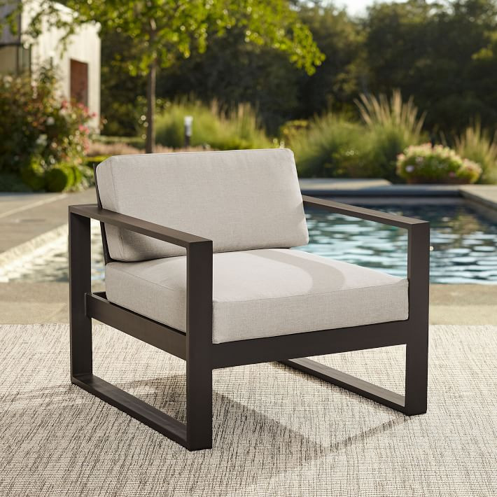 Portside Aluminum Outdoor Lounge Chair | West Elm (US)