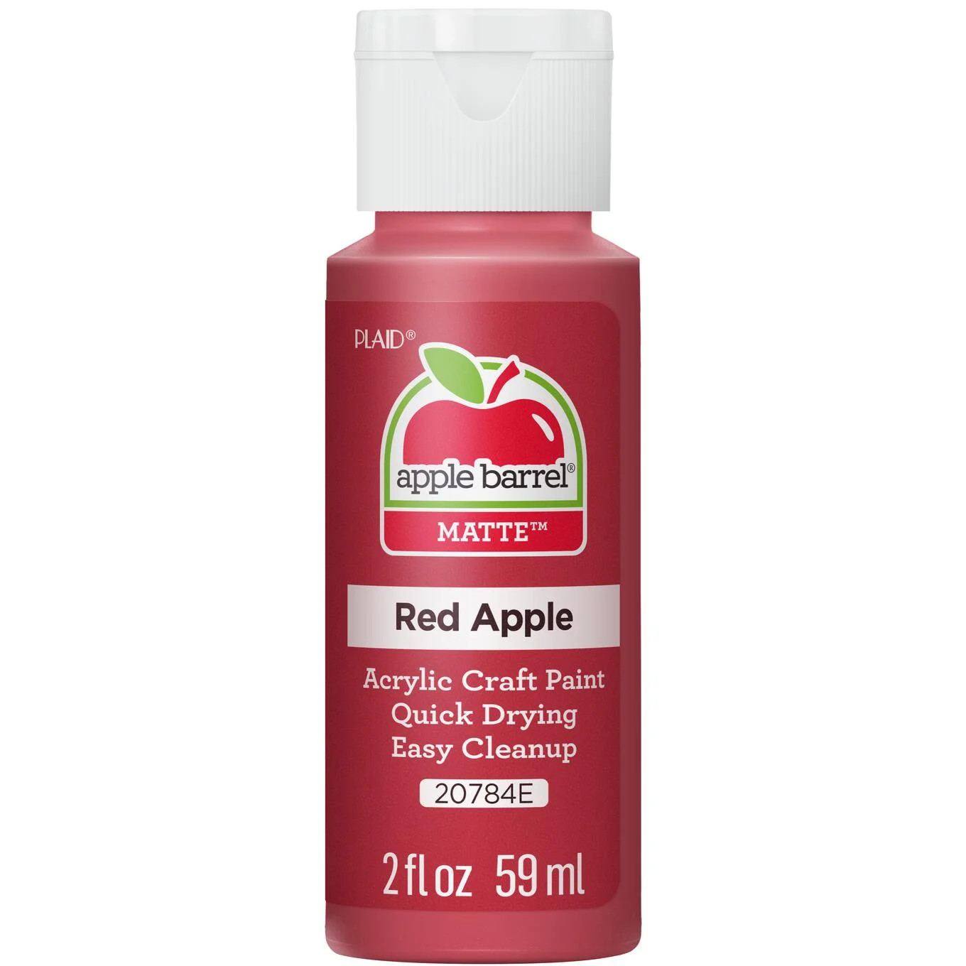 Apple Barrel Acrylic Craft Paint, Matte Finish, Red Apple, 2 fl oz | Walmart (US)
