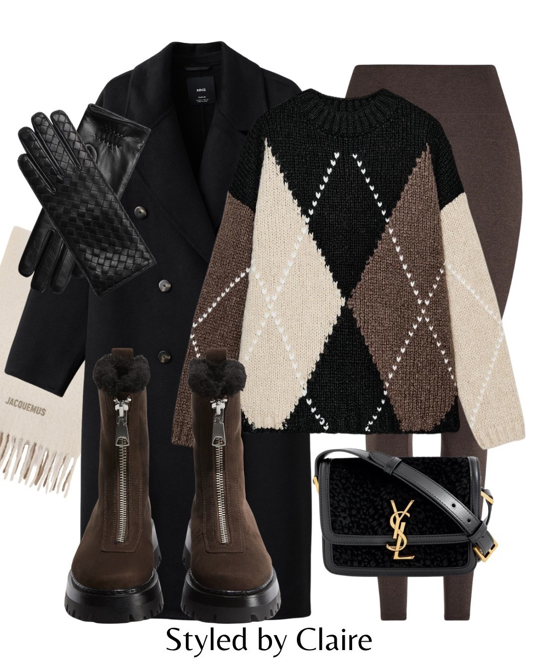 DIAMOND JUMPER🤎🖤
Tags: Zara viral trending fashion trend knit black brown barley brown leggings warm lined boots handmade oversized coat mango wool bottega venetta gloves H&M Jacquemus scarf cream winter wonderland Christmas markets capsule wardrobe city break chic women’s style

#LTKstyletip #LTKwinter #LTKfestive