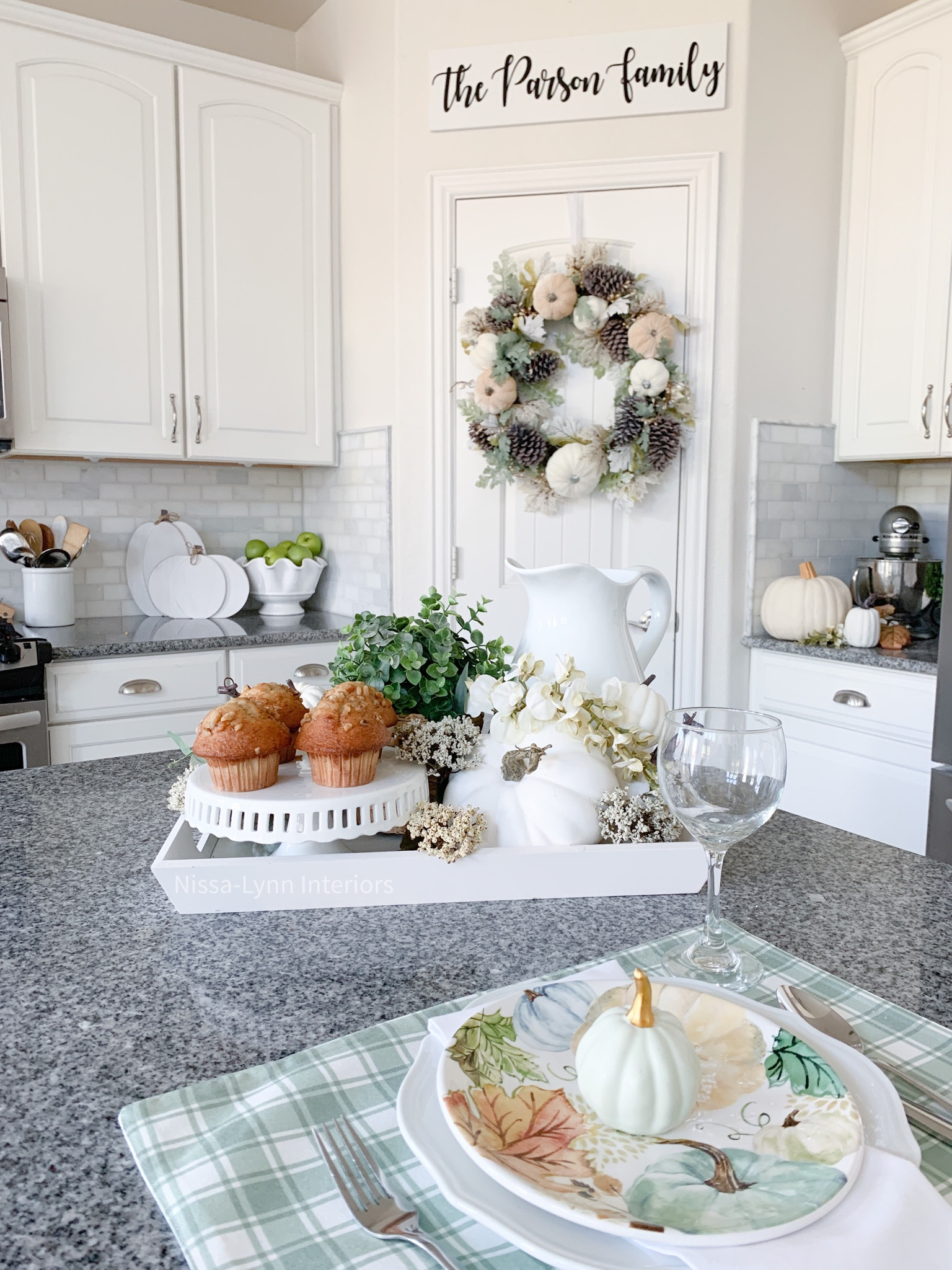 Fall decor in the kitchen! Fall decorations, fall decorating,pumpkin decor, pumpkin wreath 

#LTKhome #LTKSeasonal #LTKfamily