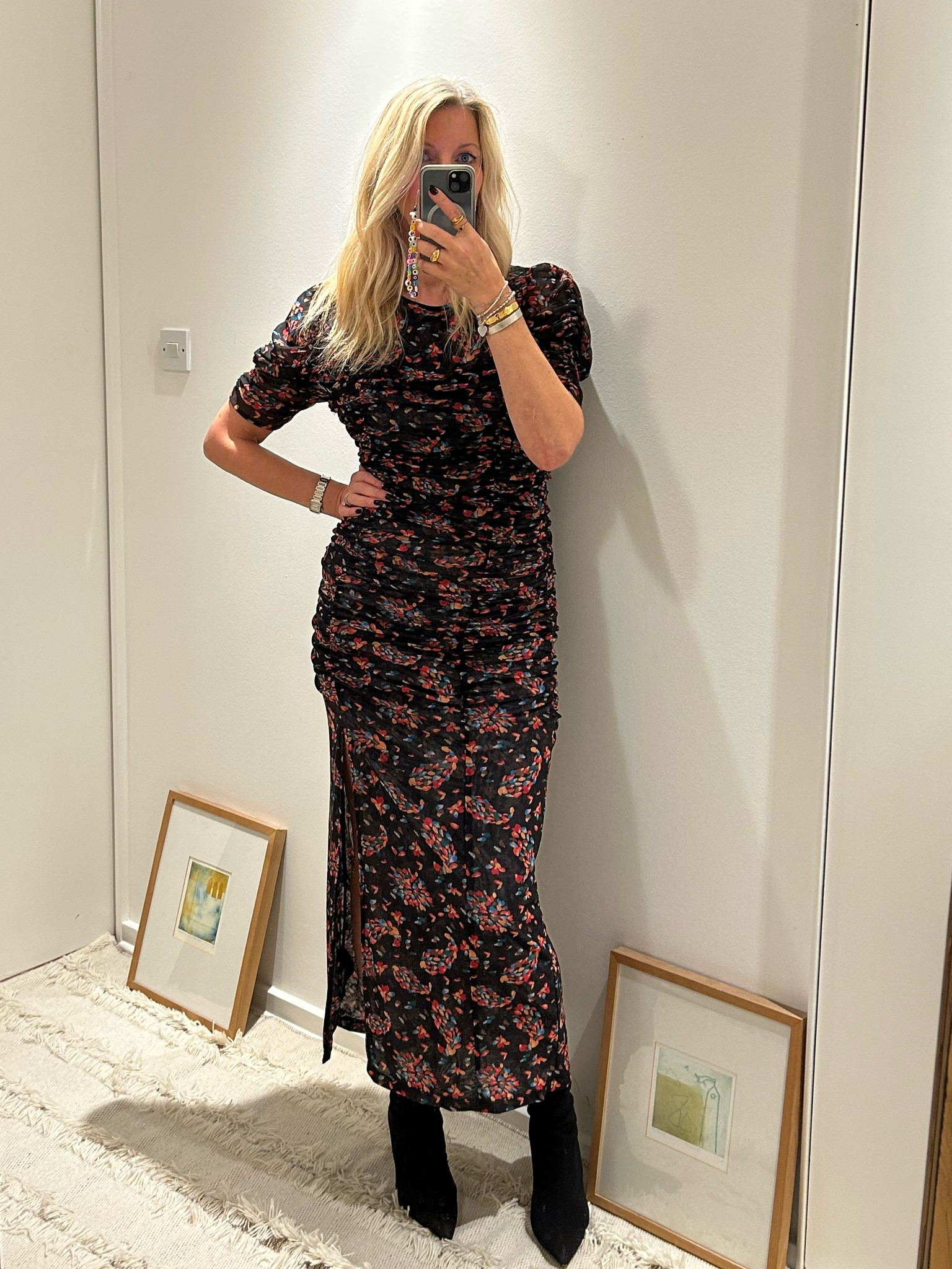 Entering boot season, Free People floral print midi dress, kitten heel sock boots, fall fashion, autumn style, winter dressing 

#LTKstyletip #LTKSeasonal #LTKshoecrush