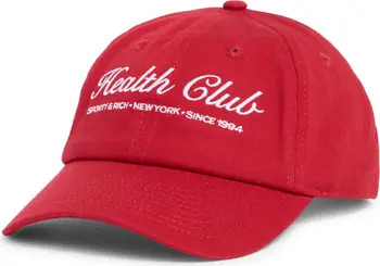 Sporty & Rich Plaza Cotton Twill Baseball Cap | Nordstrom | Nordstrom