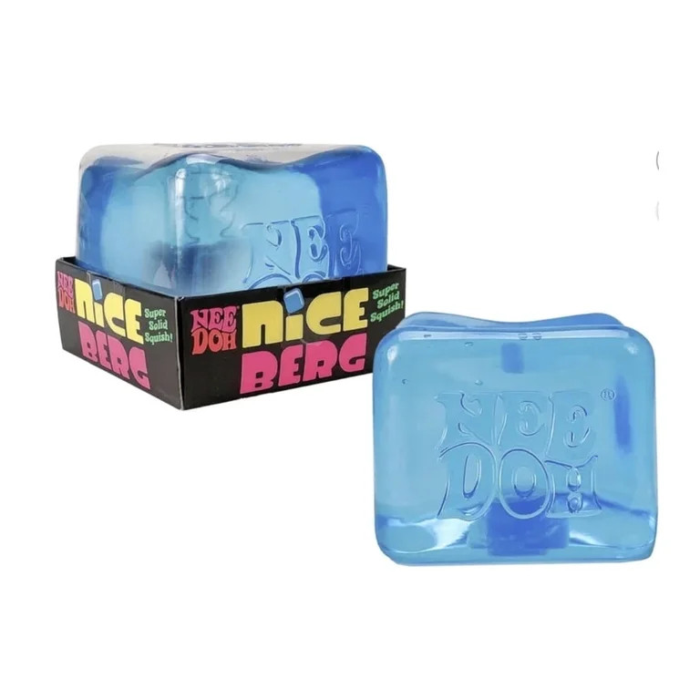 NeeDoh Nice Berg Giant Sensory Nice Cube Stress Ball, Blue (1 Piece) | Walmart (US)