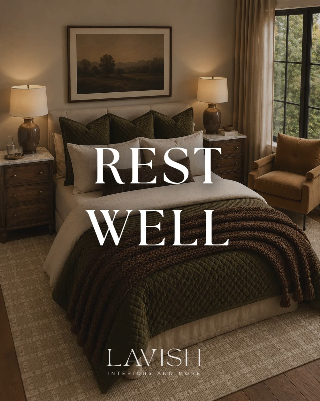 Rest well starts with creating a space that helps you slow down. Soft layers, warm textures, thoughtful lighting, and simple comforts come together to create a bedroom that feels calm, grounded, and made for rest. 

 #LTKmorningroutine #LTKselfcare #LTKHome