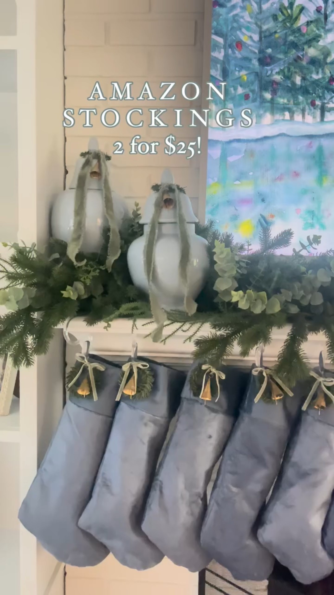 Say SHOP for info on these gorgeous Amazon stockings! Other colors available✨ I started using these acrylic stocking holders last year and I don’t think I’ll ever go back! 

Classic coastal, classic coastal home, classic coastal Christmas, Christmas decor, Amazon, Amazon home, Amazon Christmas, blue Christmas decor, stockings, velvet stockings, bows, Christmas bows, mantle, mantle decor, Christmas mantle, garland, frame tv

#stockings #coastal #christmasdecor #holidaydecor #amazon #amazonchristmas 

#LTKSeasonal #LTKHoliday