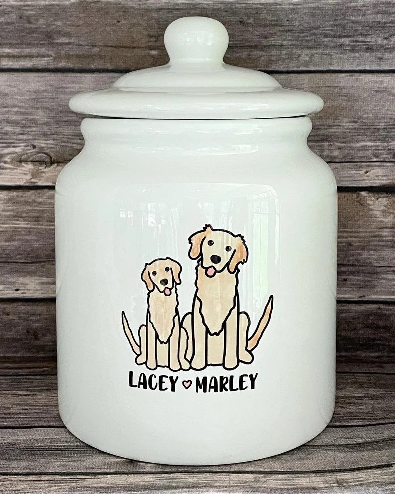 Customizable Dog Treat Jar, Customizable, Dog Treat Jar, Dog Treats, Treat Jar, Personalized, Cus... | Etsy (US)