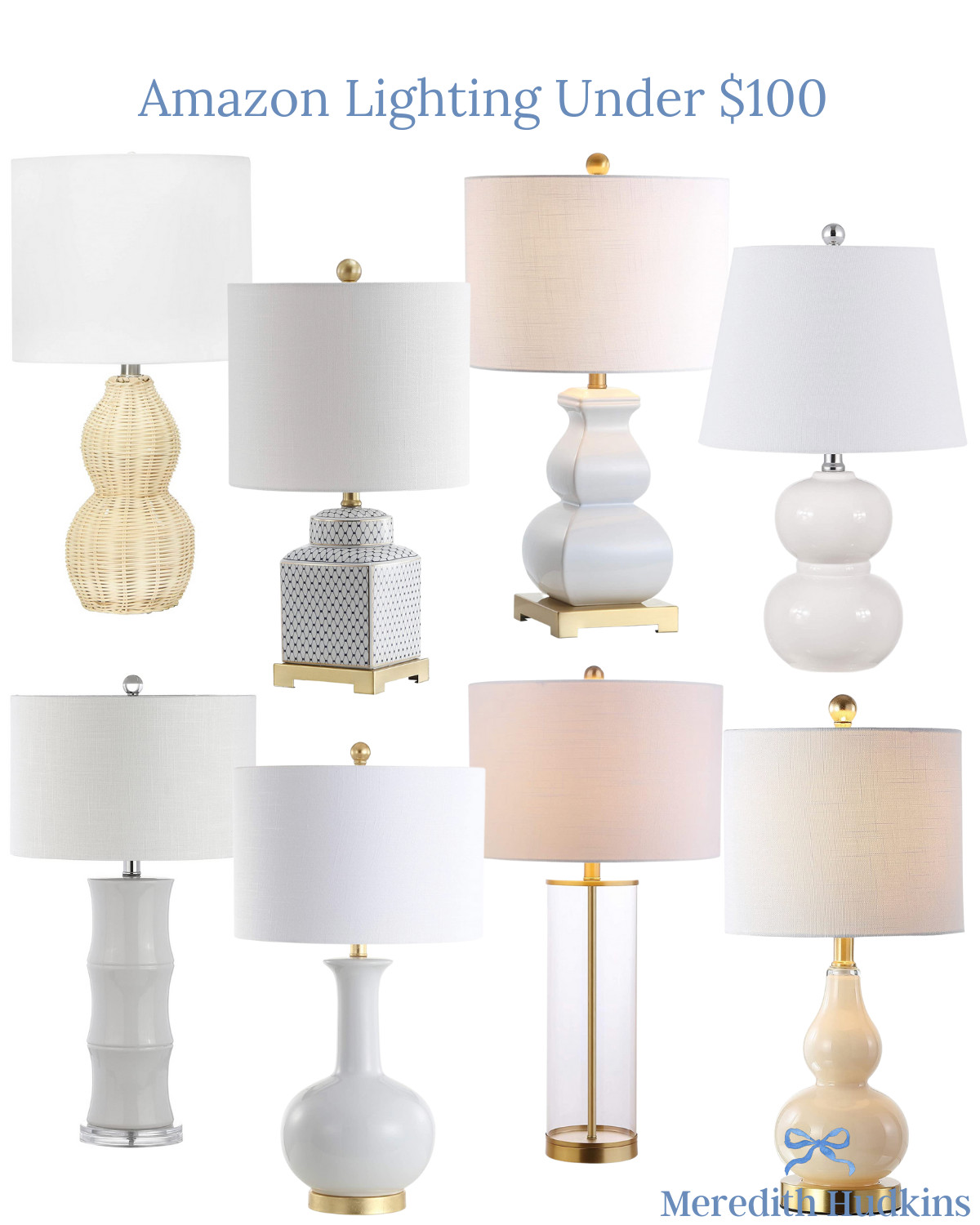 lighting table top home house interiors white cream neutral classic timeless interiors | Amazon (US)