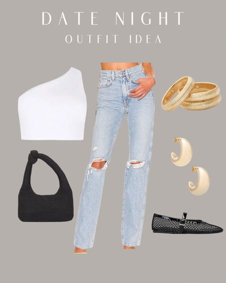 Date night outfit idea!

Summer outfit girls night outfit concert outfit festival outfit women’s jeans one shoulder tank top white cropped tank top gold earrings gold bracelet bangle bracelet black shoulder bag black purse casual date night black ballet flats women’s outfit inspiration women’s shoes 

#LTKStyleTip #LTKItBag #LTKShoeCrush