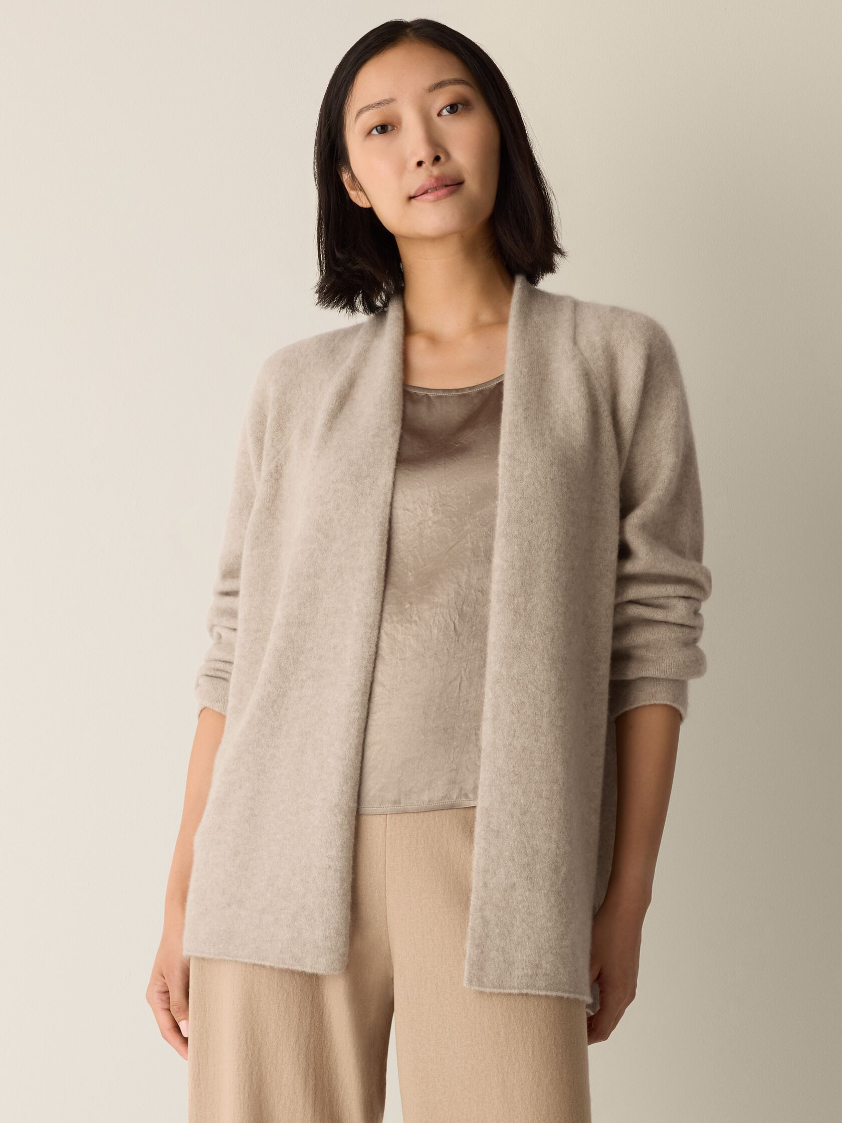 Cashmere Silk Boucle Bliss Long Cardigan | Eileen Fisher