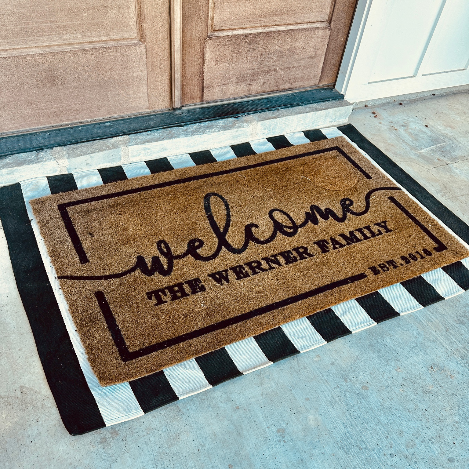 Personalized Doormat! 

#LTKHome #LTKStyleTip #LTKFindsUnder100