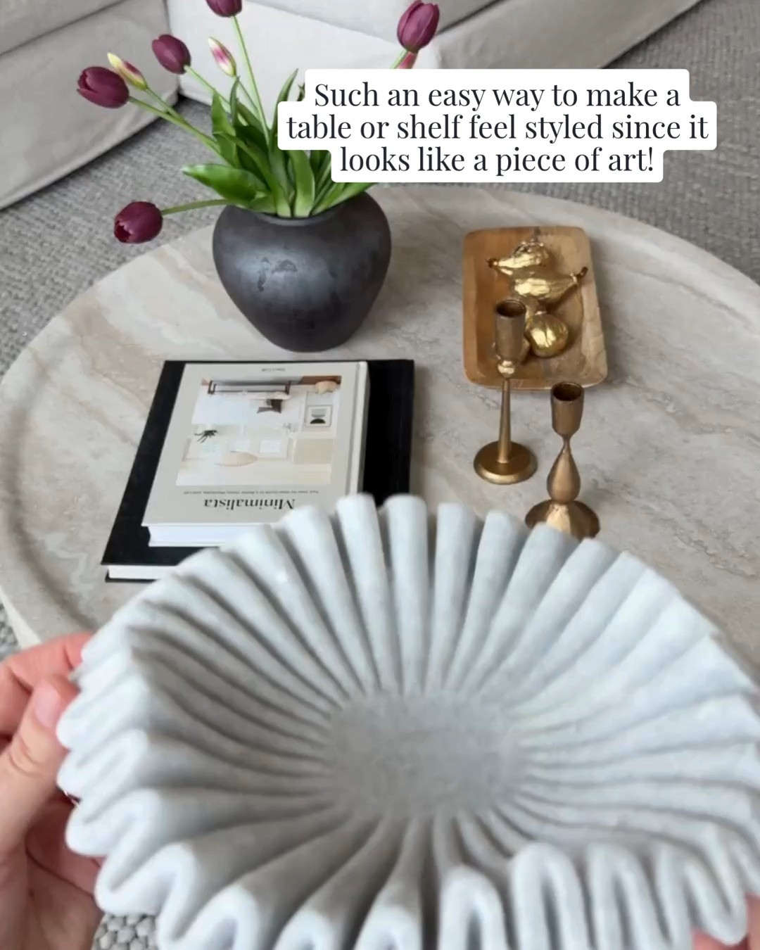 A coffee table is one of those pieces that anchors the whole living room. It brings everything together and gives you a place to layer in decor that makes the space feel more lived-in and intentional.

When this looks right, the whole room does. 

 #LTKmomlife #LTKvlog #LTKHome