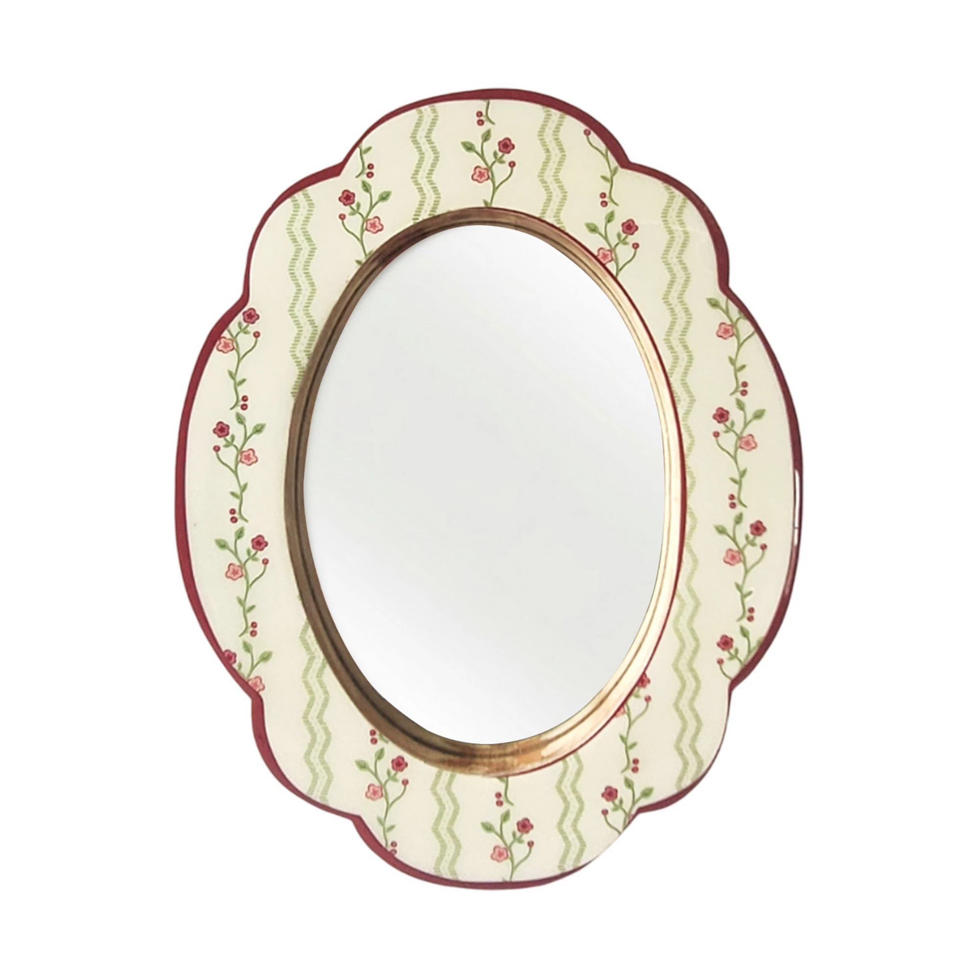 Everyday Decor Floral Scalloped Tabletop Mirror | Kohl's