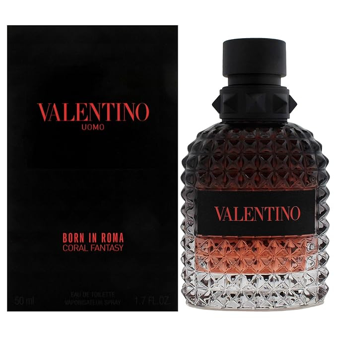 Valentino Uomo Born In Roma Coral Fantasy for Men - 1.7 oz EDT Spray | Uomo, Born In Roma, Coral ... | Amazon (US)