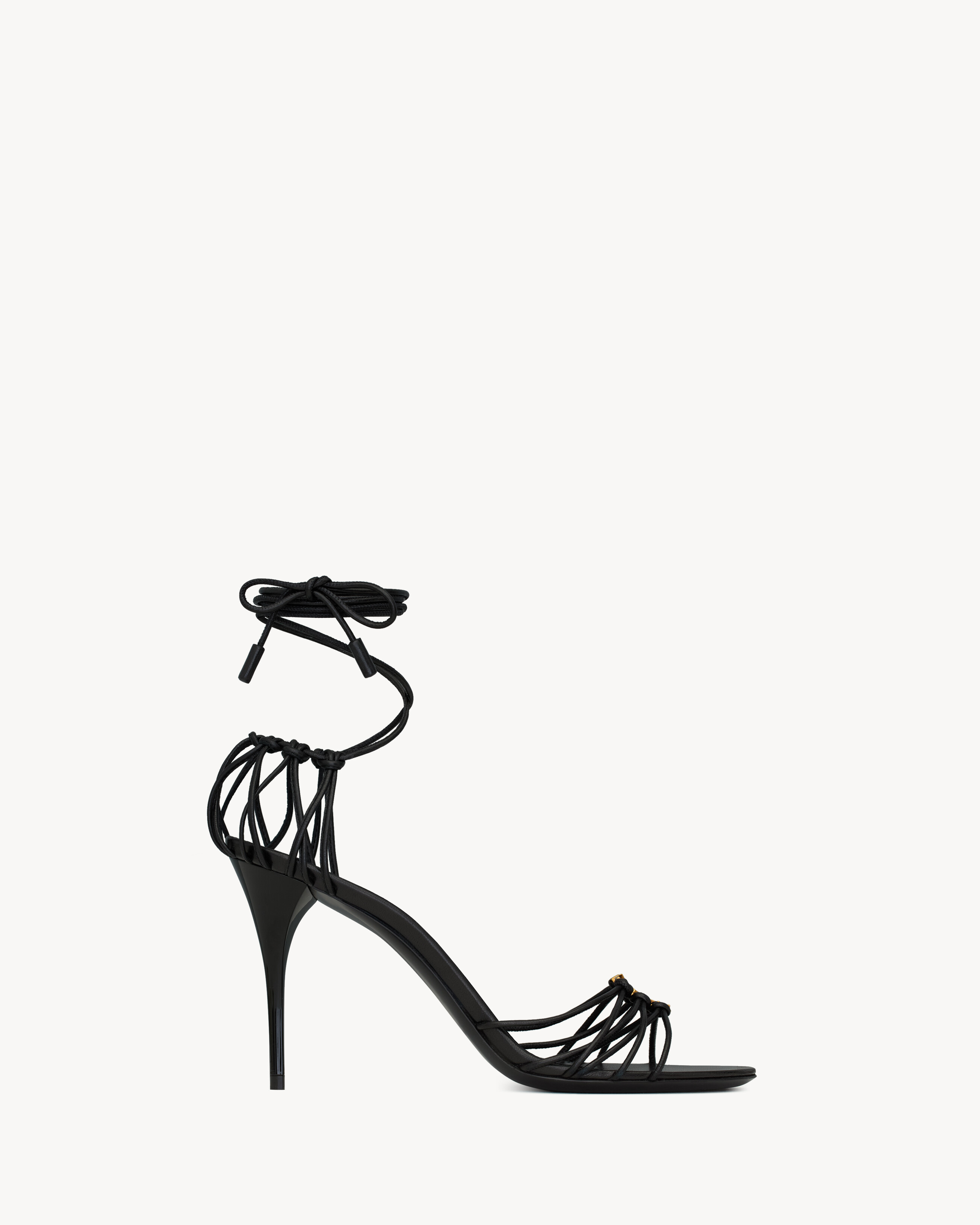 Saint Laurent Babylone Sandals In Smooth Leather - Black - Women - 39.5 | Saint Laurent Inc. (Global)