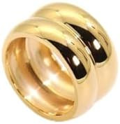 Shapes Studio 18K Gold Plated Titanium Large Twin Band Ring, Double Band Stackable Ring, Bold Chu... | Amazon (US)