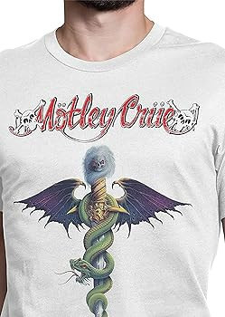 Motley Crue Mens Rock Shirt Classic Rock Vintage Tee - Nikki Sixx, Vince Neil, Tommy Lee | Amazon (US)