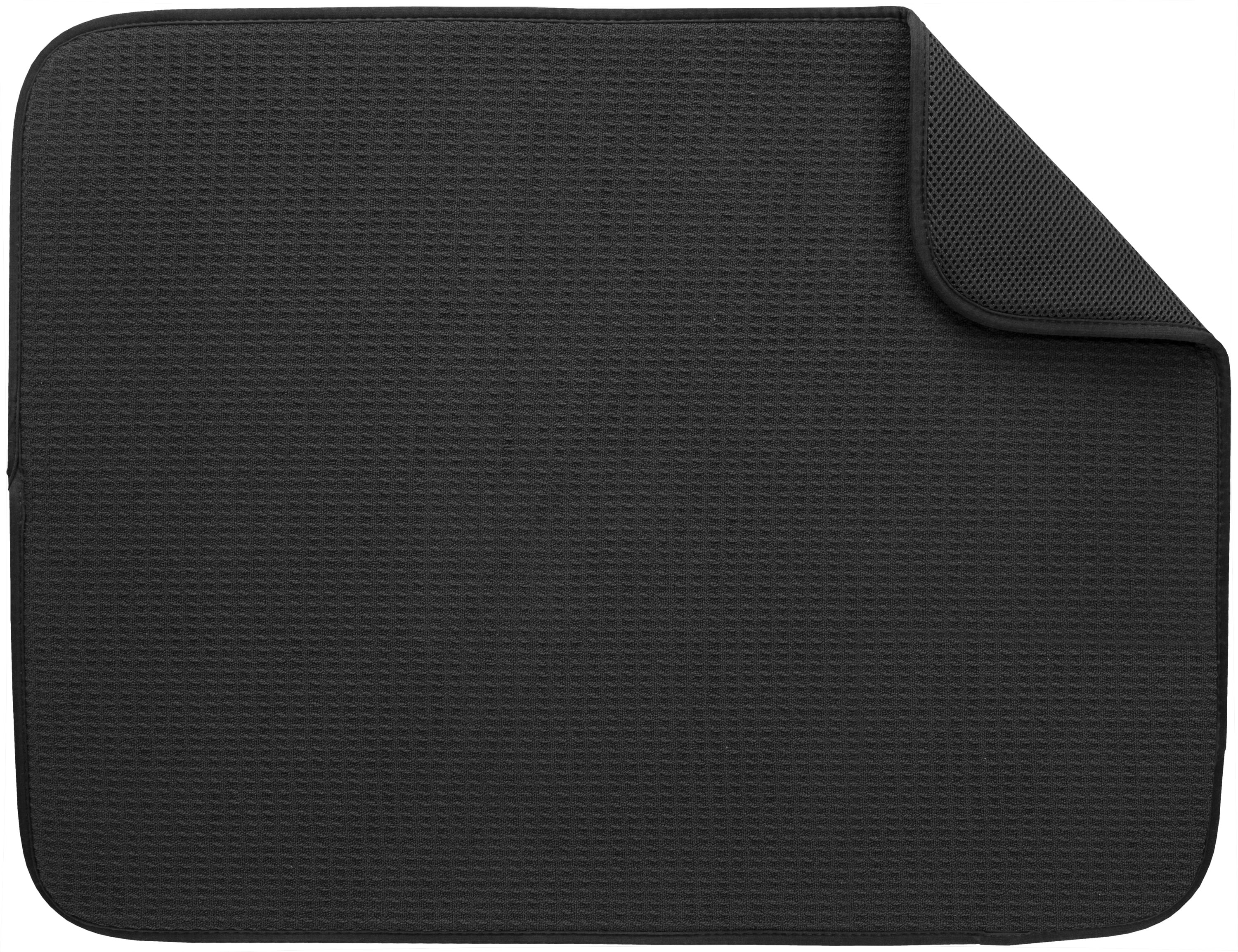 Mainstays Microfiber Dish Drying Mat Black | Walmart (US)