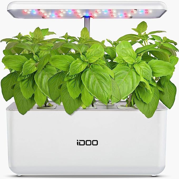 iDOO Hydroponics Growing System, Indoor Garden Starter Kit with LED Grow Light, Automatic Timer G... | Amazon (US)