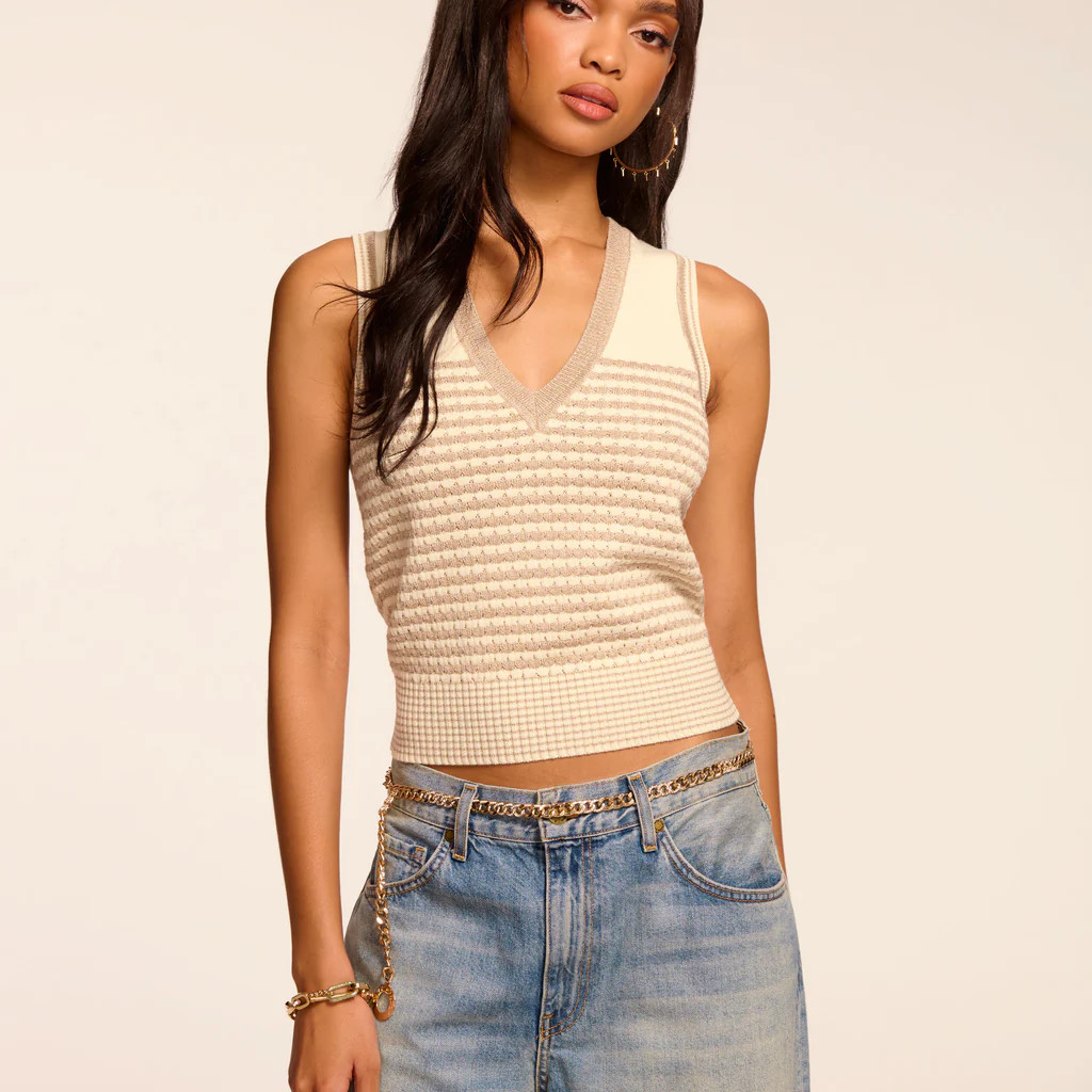 Elle V-Neck Knit Tank Top | Ramy Brook