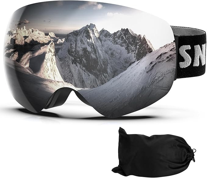Ski Goggles Snowboard Goggles Adult, 100% UV Protection Anti-Fog Snow Goggles | Amazon (US)