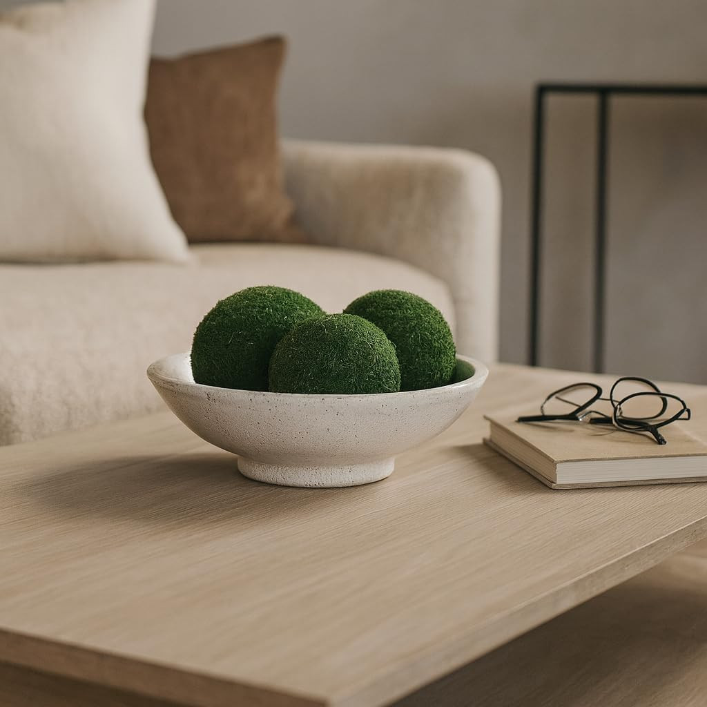 Crackle Decorative Bowl Perfect for Home or Coffee Table Accent - Stylish Centerpiece Table Decor... | Amazon (US)