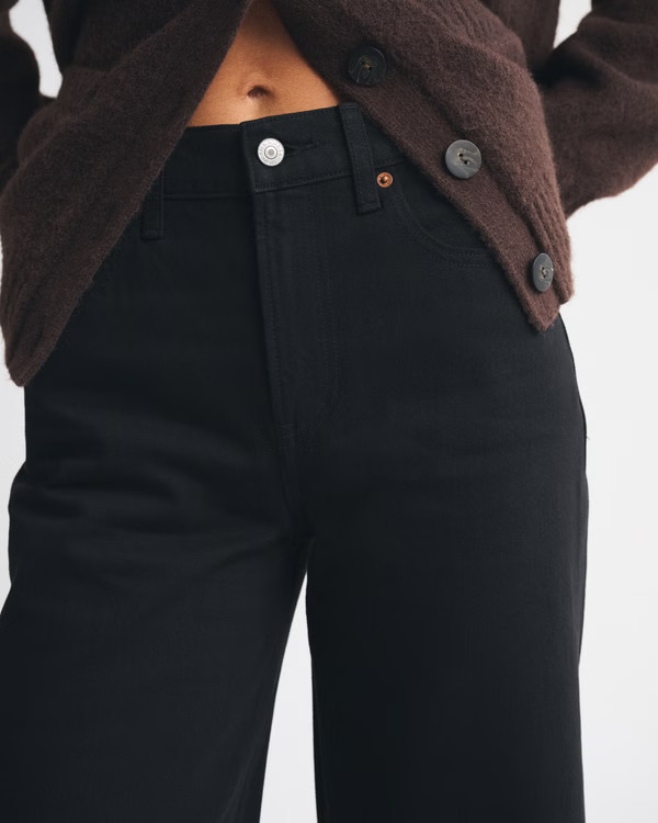 High Rise Wide Leg Jean | Abercrombie & Fitch (US)