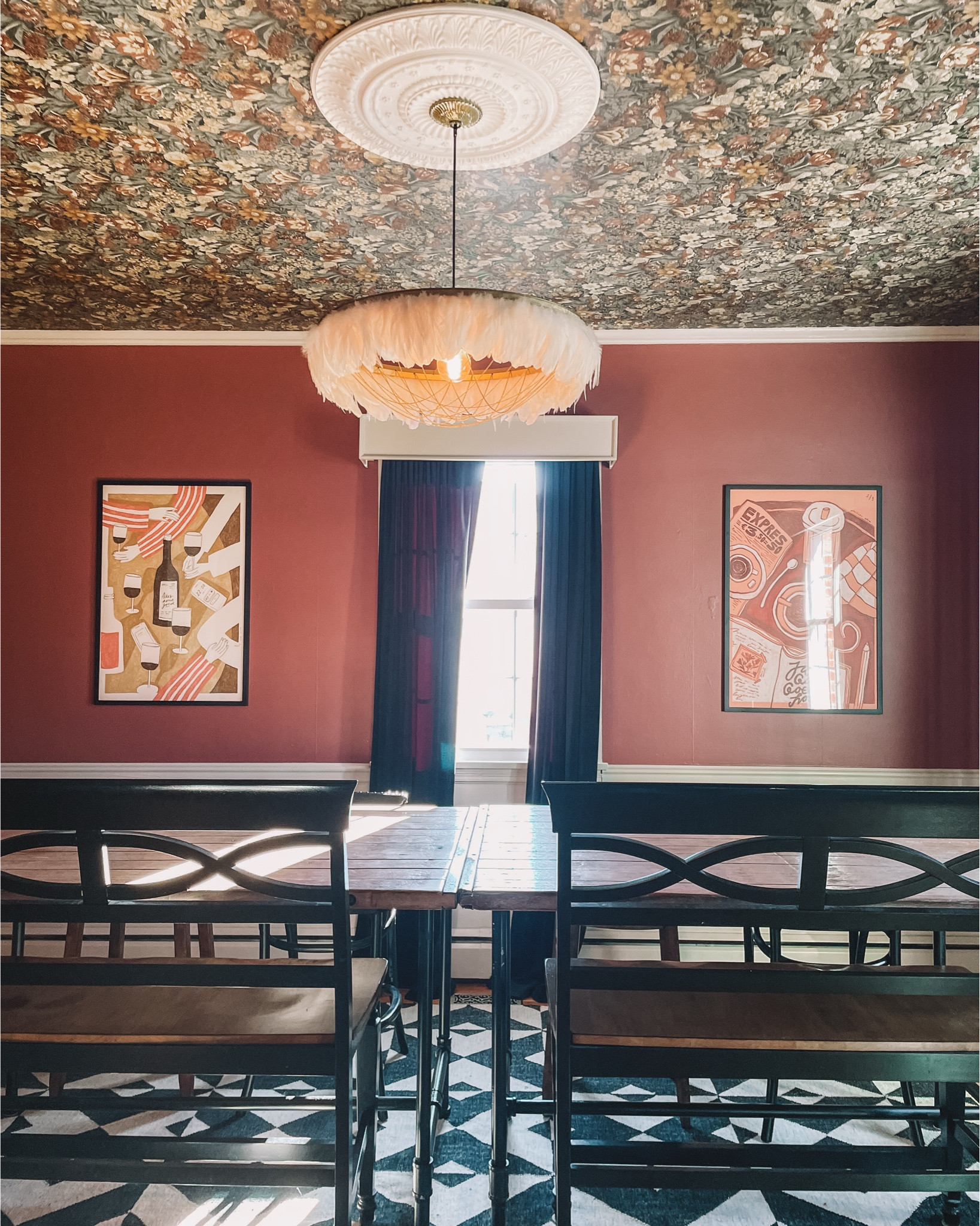 Ceiling wallpaper #moody #diyhome

#LTKHome