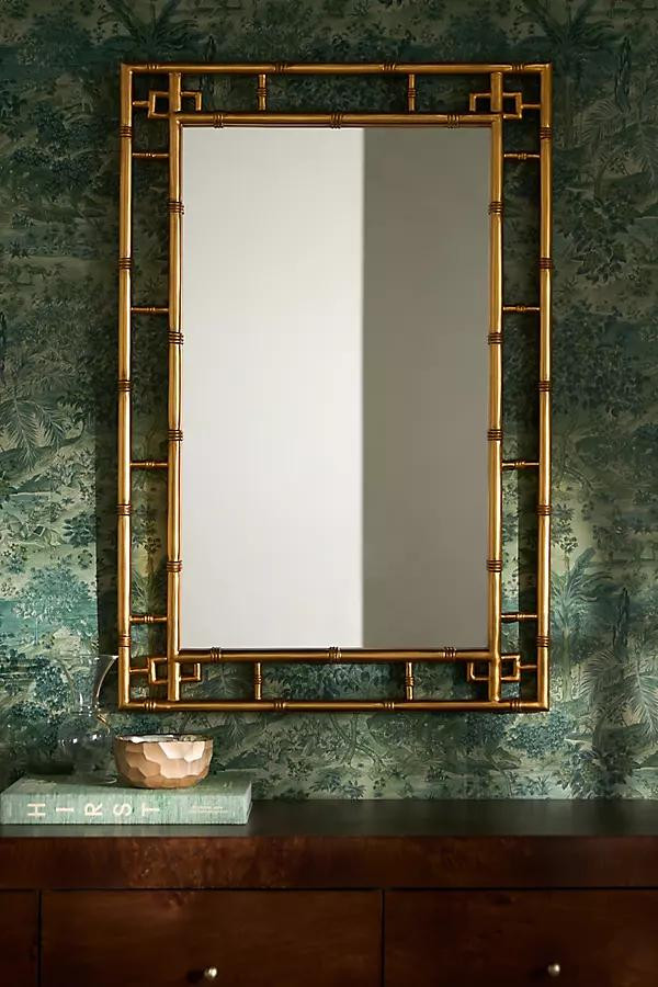 Faye Handcrafted Bamboo Mirror - Anthropologie | Havenly | Havenly