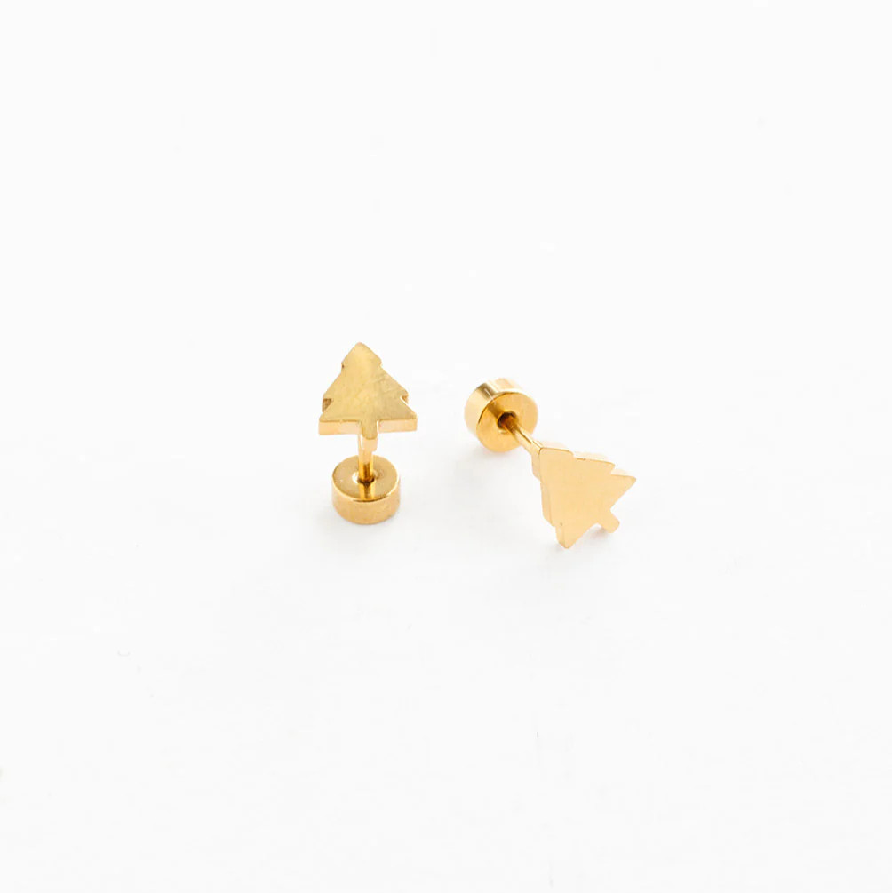 Christmas Tree Stud Earring | Pip Pop Post